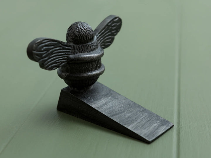 Bee Door Stop Wedge | Brass Bee Door Stop Holder