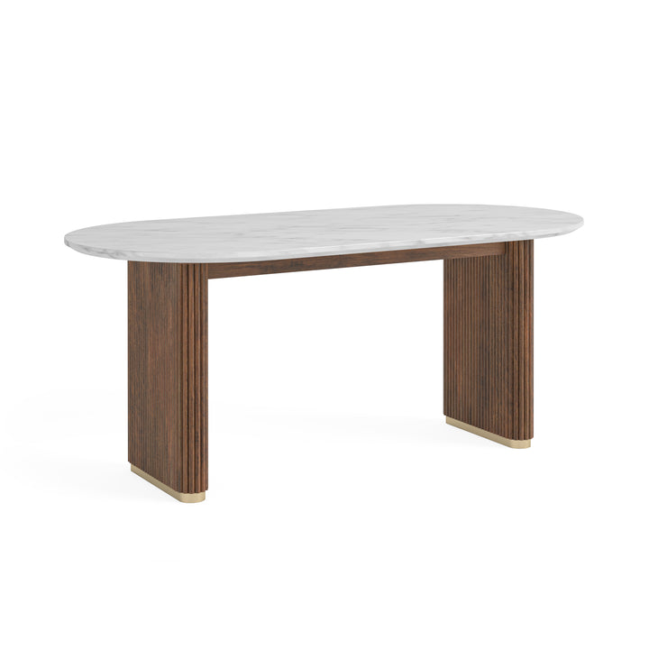 Harvard Oval Dining Table with Marble Top