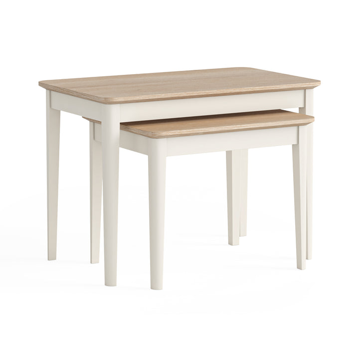 Devon Nest Of Tables - Coconut White