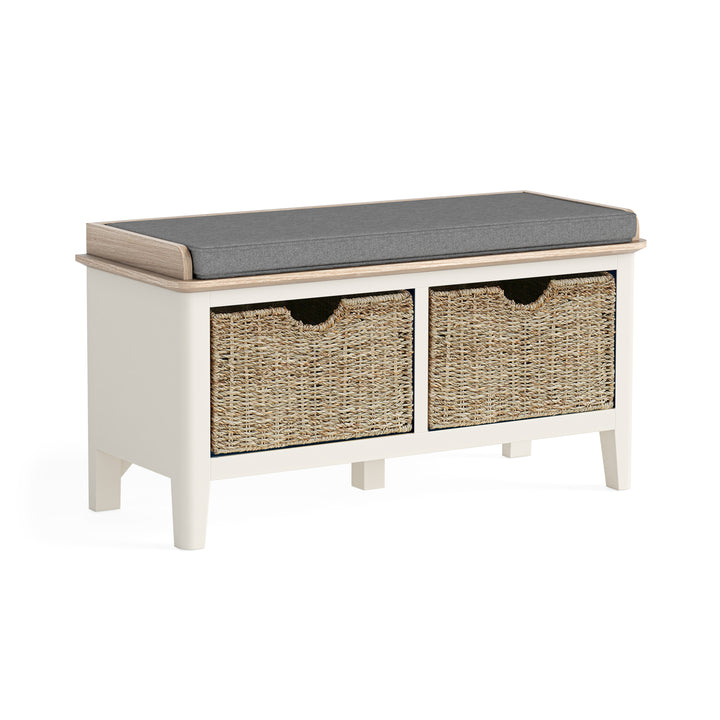 Devon Storage Bench - Coconut White