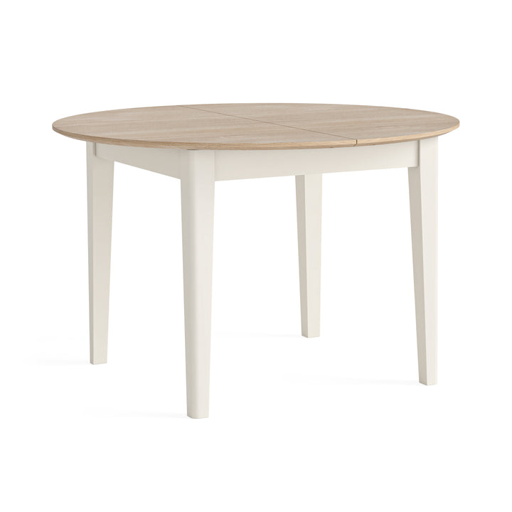 Devon Round Extending Dining Table - Coconut White