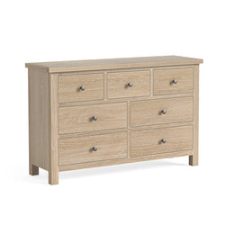 Modern Country 3 Over 4 Chest - Oak