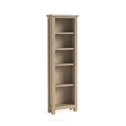 Modern Country Slim Bookcase - Oak