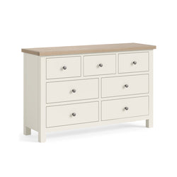 Modern Country 3 Over 4 Chest - Coconut White