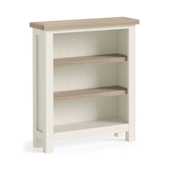 Modern Country Low Bookcase - Coconut White