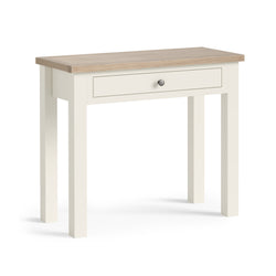 Modern Country Single Drawer Desk - Coconut White