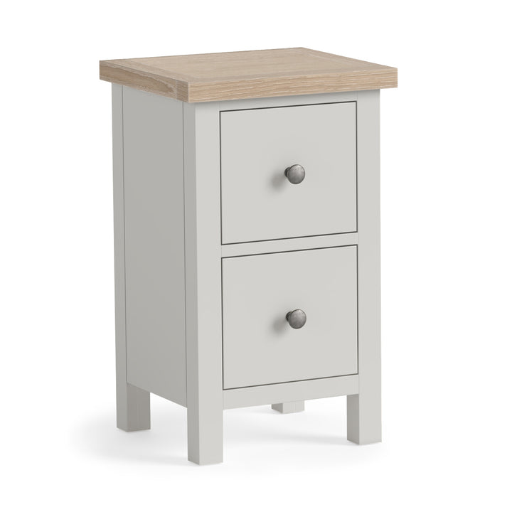 Modern Country Narrow Bedside - Stone Grey