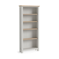 Modern Country Large Bookcase - Stone Grey