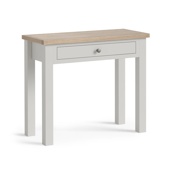 Modern Country Single Drawer Desk - Stone Grey