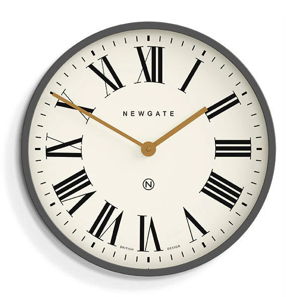 Newgate Mr Butler Wall Clock In Grey And Cream