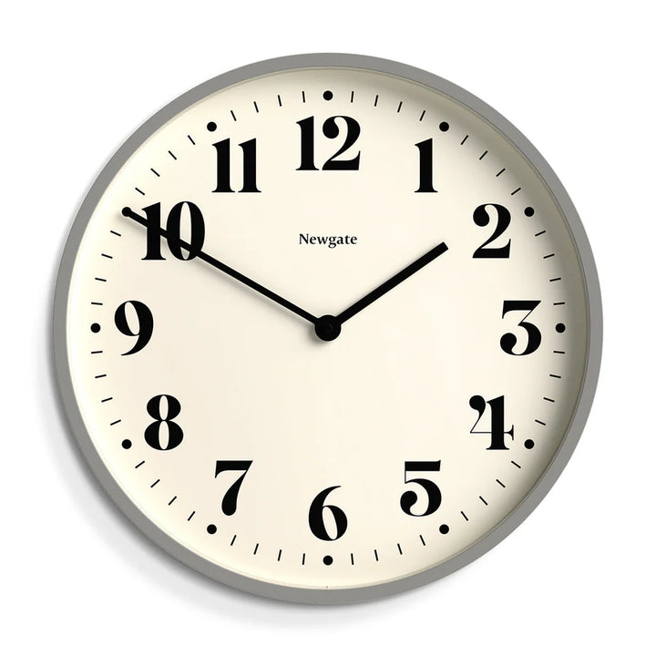 Newgate Number Two Wall Clock In Grey