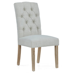 Salcombe Button Back Dining Chair - Beige