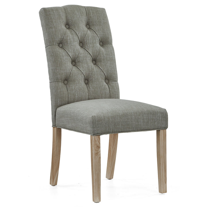 Salcombe Button Back Dining Chair - Grey