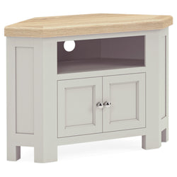 Salcombe Corner TV Unit With 2 Doors - Grey