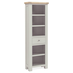 Salcombe Slim Bookcase - Grey