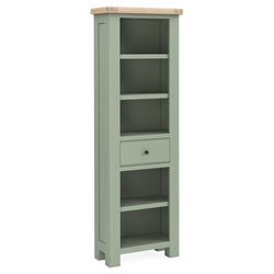 Salcombe Slim Bookcase - Sage