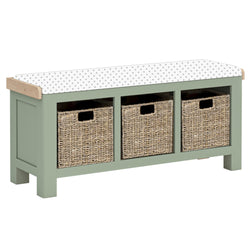 Salcombe Storage Bench - Sage