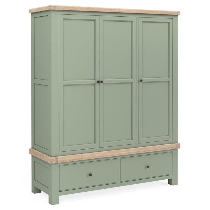 Salcombe Triple Wardrobe - Sage